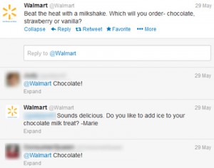 Walmart tweets