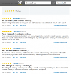Yellow Pages Customer Reviews