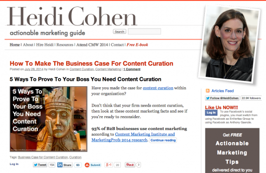 Heidi Cohen Content Marketing