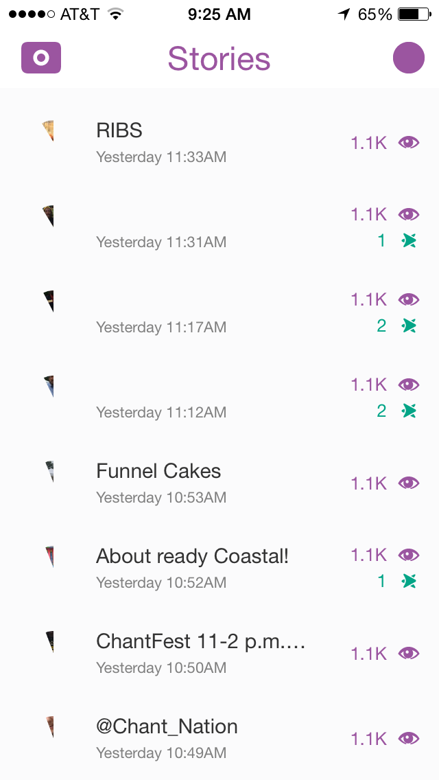 Coastal Carolina Snapchat stories