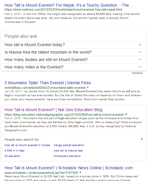mount everst google search